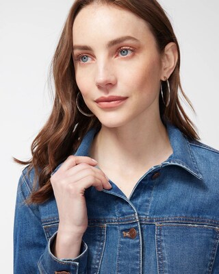 【INCHANT ME】Sheltie Crop Denim Jacket jsaierl Women's Crop Denim Jackets Oversize Long Sleeve